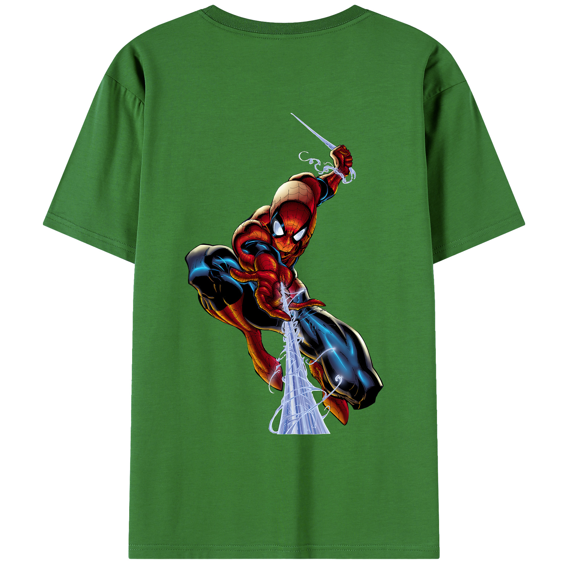 （画像用） Spider Man スパイダーマン レディース半袖Tシャツ(バックプリント)